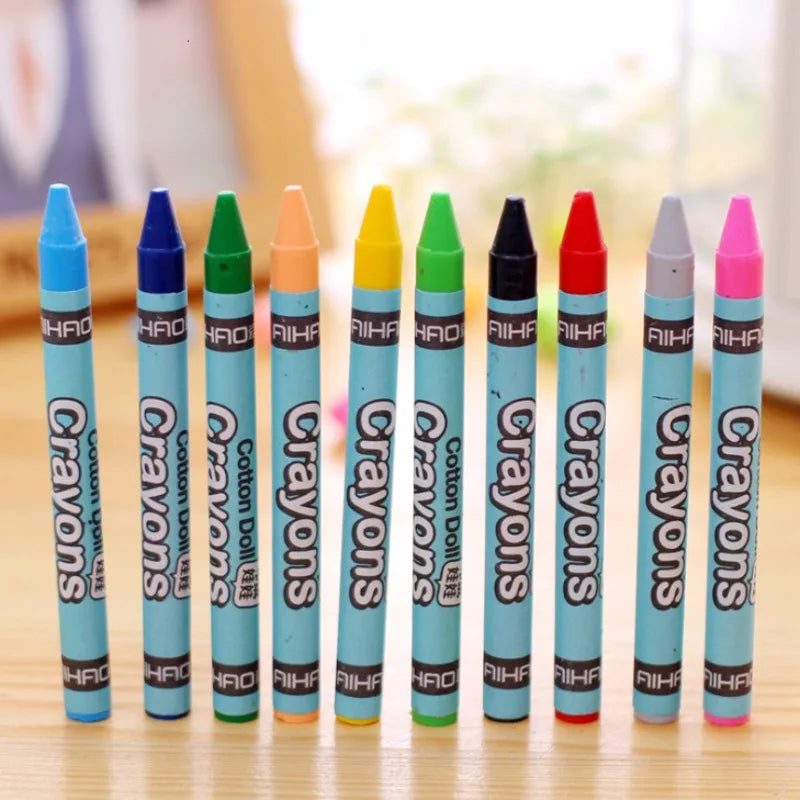 8/12/24 Color Set Wax Crayon Drawing Oil Pastels Kids Student Pencil Ellen Brook Cartoon Painting Art Gift - Qoraheyhub