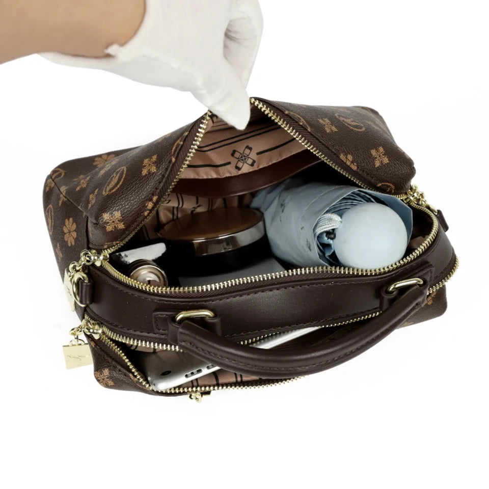Genuine Luxury Women Handbags and Purses Brand Designer Crossbody Bags High Quality Printed Leather Shoulder Messenger Bag Totes