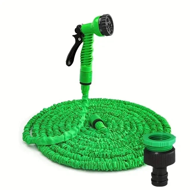 Extendable Garden Hose, High-Pressure Car Wash with 7 Spraying Functions, Home Garden Watering Hose for Multiple Uses,Water Gun