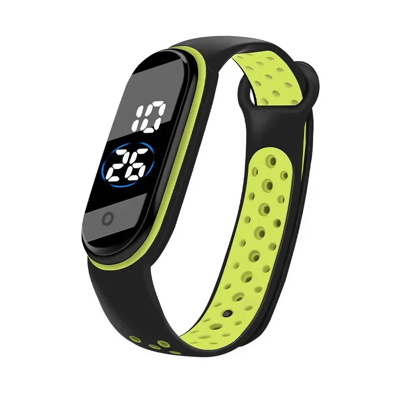 Fashion Sports Watch for Kids Children Waterproof Led Digital Watch Ultra-light Silicone Strap Teen Boys Girls WristWatch Unisex - Qoraheyhub