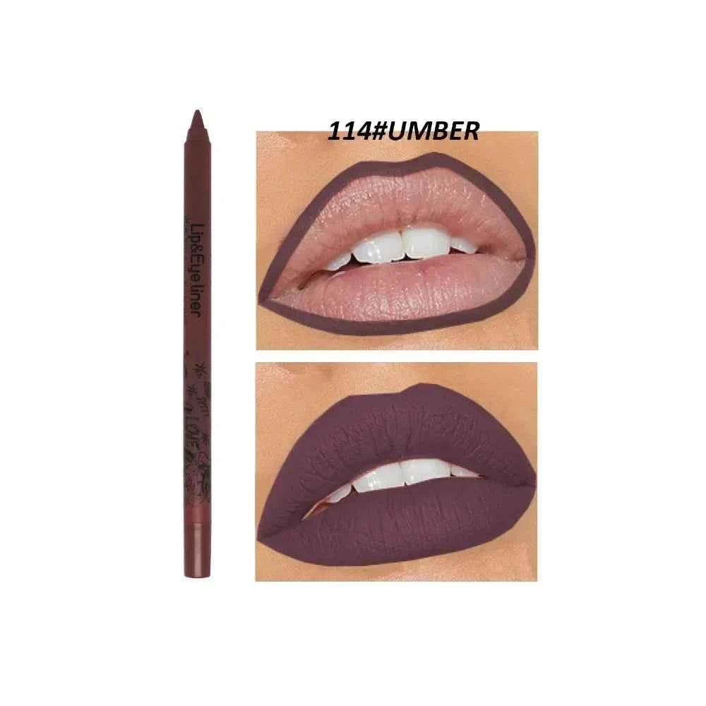 20 Color Slim Lip Liner Pencil Sexy Pink Brown Rose Lip Outline Matte Nude Lipstick Contouring Tint Waterproof Crayon Pen Makeup