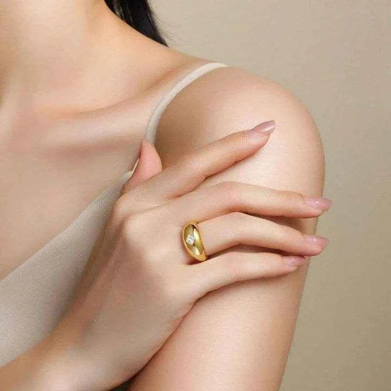 S925 Sterling Silver 4*4 Princes Cut Moissanite Ring Women Yellow Gold Ring Engagement Jewelry