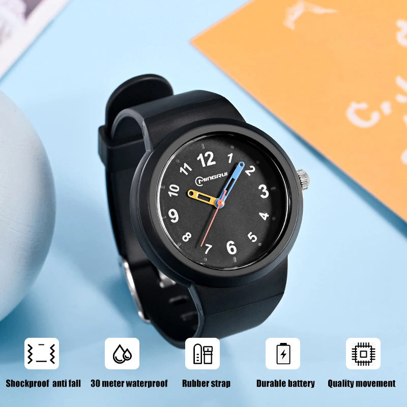 UTHAI CA03 3-12 Year Old Children's Watch Fashion Simple Sports Comfortable Waterproof High Boys Girls Quality Quartz Watches - Qoraheyhub