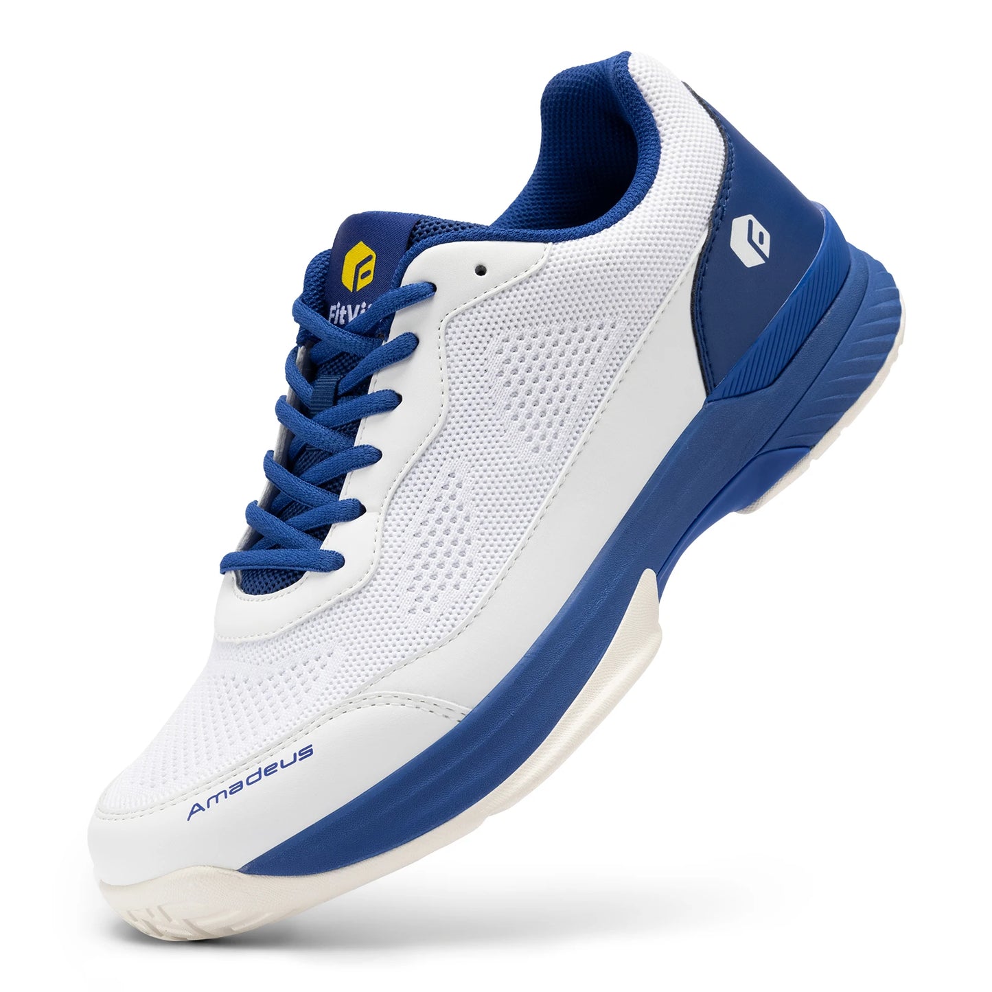 FitVille Wide Width Men's Tennis Shoes Professional Training Sneakers Breathable Non-Slip For Racquet Sport Arch Support
