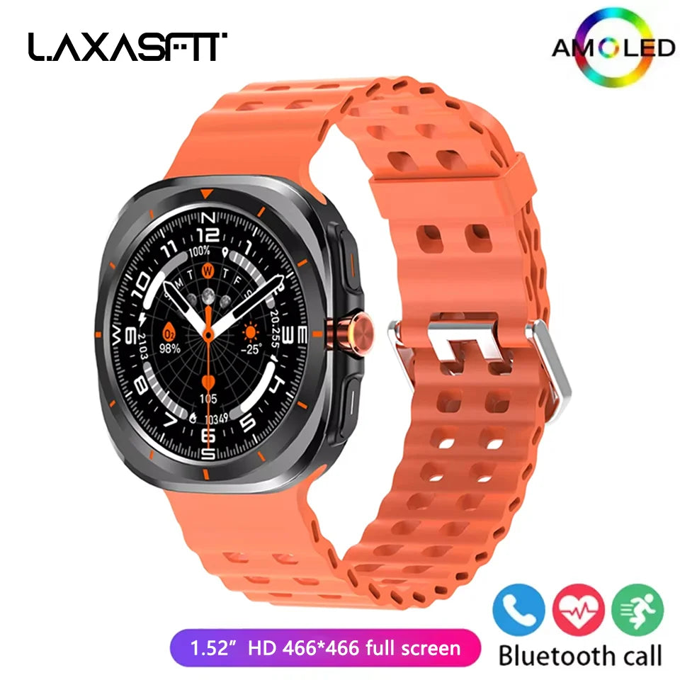 LAXASFIT Smart Watch GT7 Ultra 1.52-inch AMOLED Screen Bluetooth Talk Sports Fitness Smartwatch for Men Women Watch Holiday Gift - Qoraheyhub