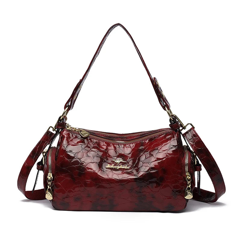 Genuine Brand High Quality Patent Leather Casual Tote Luxury Handbags Women Bags Designer Shoulde Hand Crossbody Bags for Women
