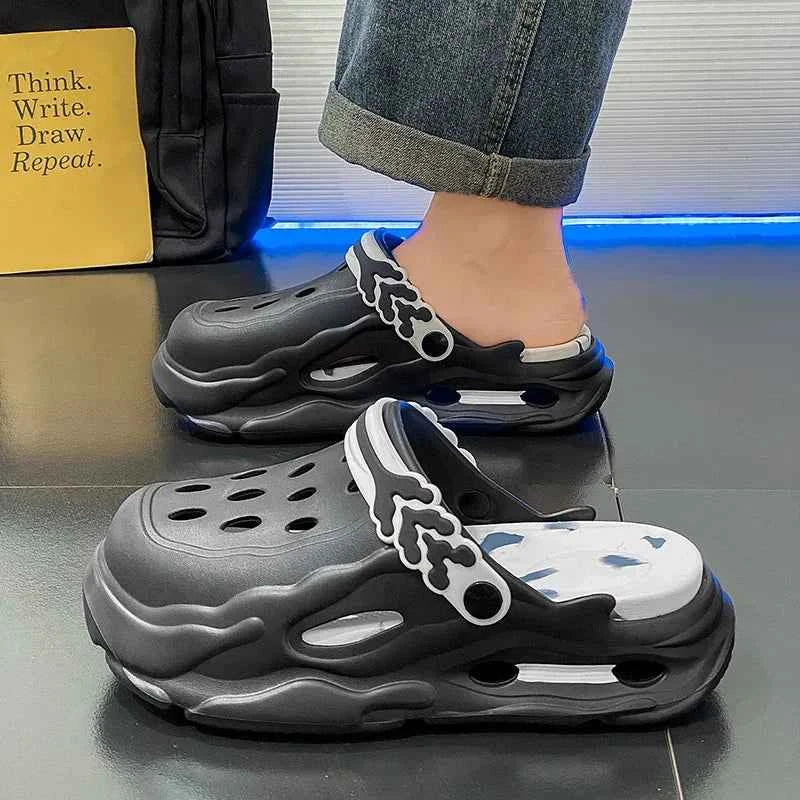 Summer Men Slippers Platform Outdoor Sandals Clogs Comfortable Beach Slippers Flip Flop Casual Indoor Slides Garden Shoes Couple