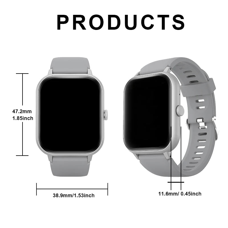 Smart watch, wireless calling /dial, multi -Sport mode,Suitable for men and women, sports watches, for iPhone/Andriod - Qoraheyhub