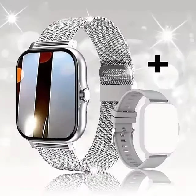 2025 Smart Watch 2.01‘’ Full Touch Amoled BT Call Sport Waterproof Watches Heart Rate Blood Pressure SmartWatch for Men Women - Qoraheyhub