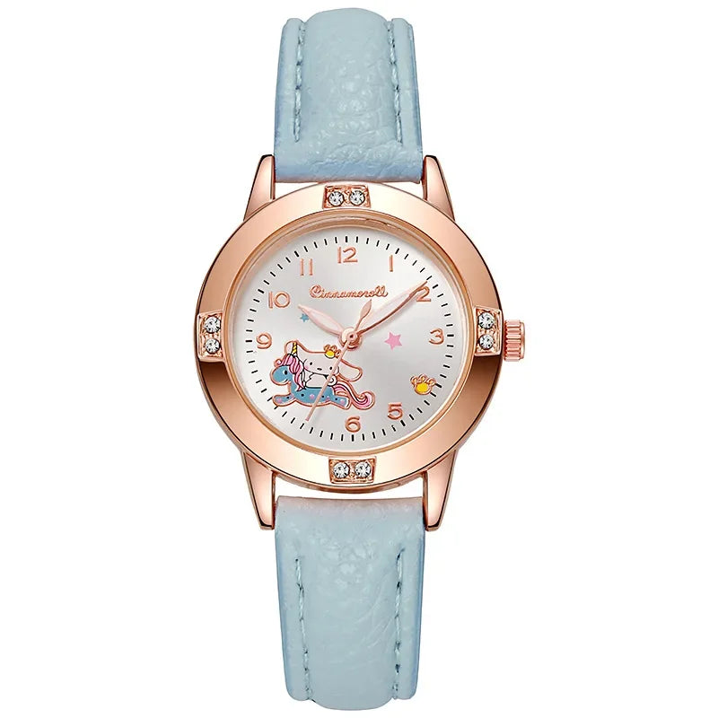 Sanrio Hello Kitty Watch Kawaii Kuromi Cinnamoroll Quartz Casual Fashion Melody WristWatch Women Kid Girl Children Gift - Qoraheyhub