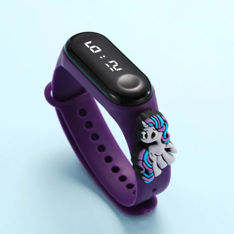 Waterproof Sports Watch for Kids Cartoon Dinosaur Unicorn Toys Children Led Digital Electronic Watch for Boys Girls Bracelet - Qoraheyhub