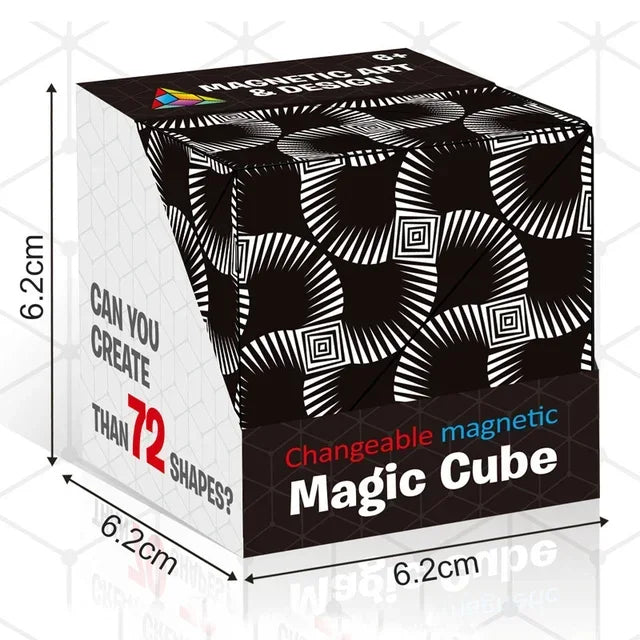 Magic Infinite Cosmic Cube Shasibo Cubes Magnetic Changeable Cubes Magnetic Cubes Magnet Fidget AntiStres Flip Cubic Puzzle Toys - Qoraheyhub