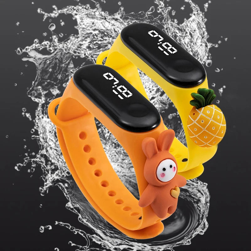 Waterproof Sports Watch for Kids Cartoon Dinosaur Unicorn Toys Children Led Digital Electronic Watch for Boys Girls Bracelet - Qoraheyhub