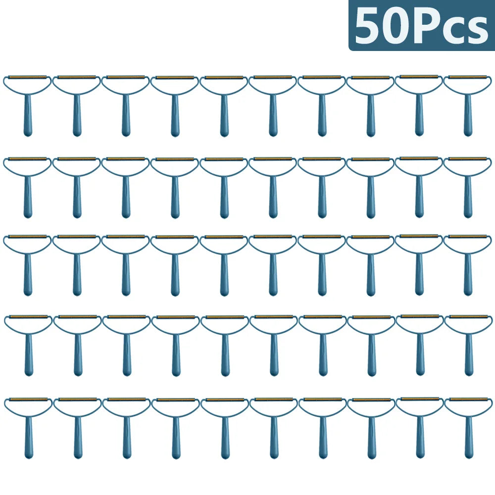 1-50Pcs Clothes Hair Scraper Pet Manual Lint Removal Coat Clothes Double Sided Hair Removal Shaver Brush Tool for Carpet Wool - Qoraheyhub