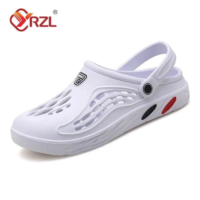 YRZL Sandals Unisex Soft Non-slip Wear-resistant Casual Mens Sandals Comfortable High Quality Beach Shoes Outdoor Slippers Men - Jewelrieshub - white / 44 - jewelrieshub.com - Qoraheyhub - white / 44