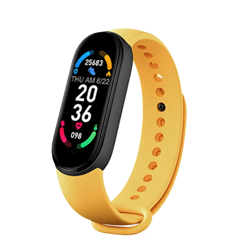 M6 Smart Watch Men Women Fitness Smart Bracelet Sports Band Heart Rate Blood Pressure Monitor Waterproof Multi-function Watches - Qoraheyhub