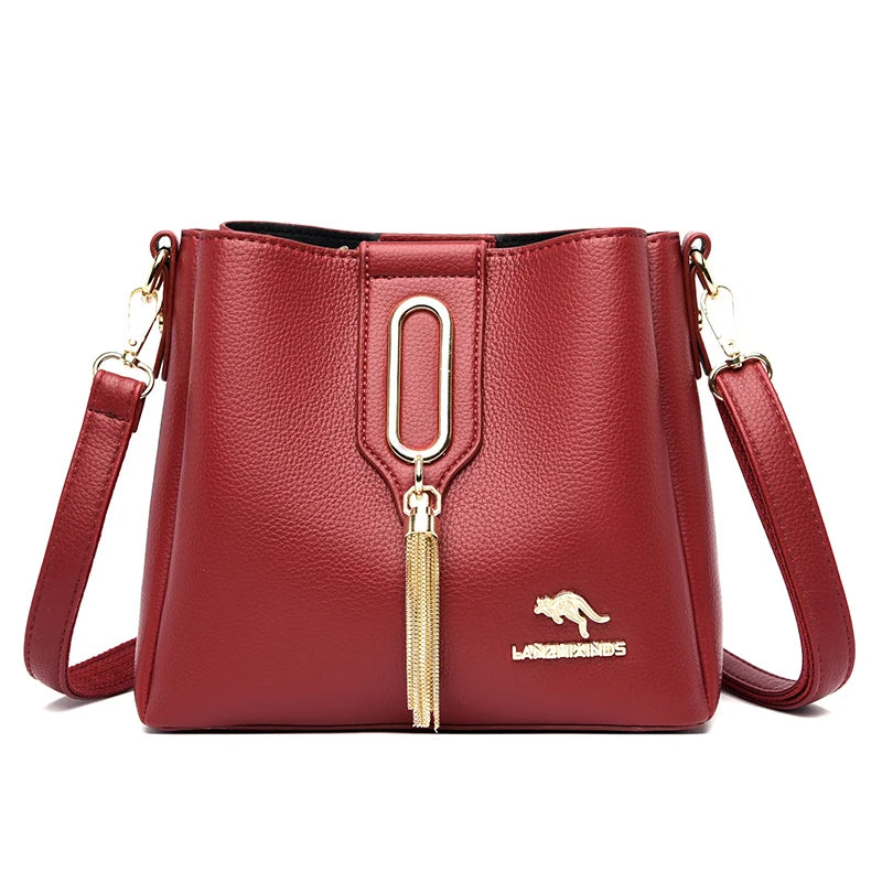 High Quality Leather Purses and Handbags Women Bags Luxury Designer Ladies Shoulder Sac Crossbody Bags for Women Tote Bag 2025