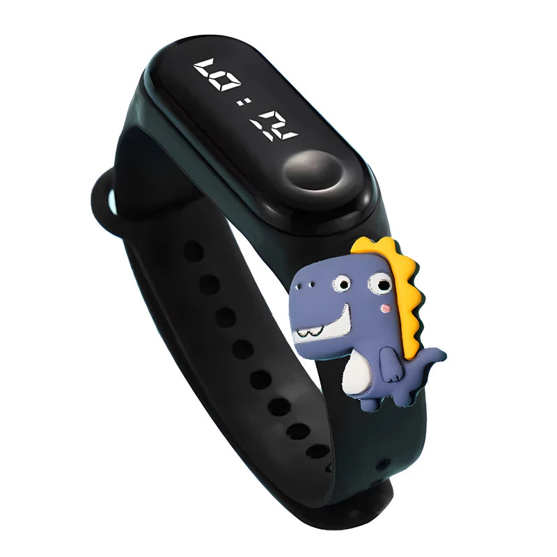 Waterproof Sports Watch for Kids Cartoon Dinosaur Unicorn Toys Children Led Digital Electronic Watch for Boys Girls Bracelet - Qoraheyhub