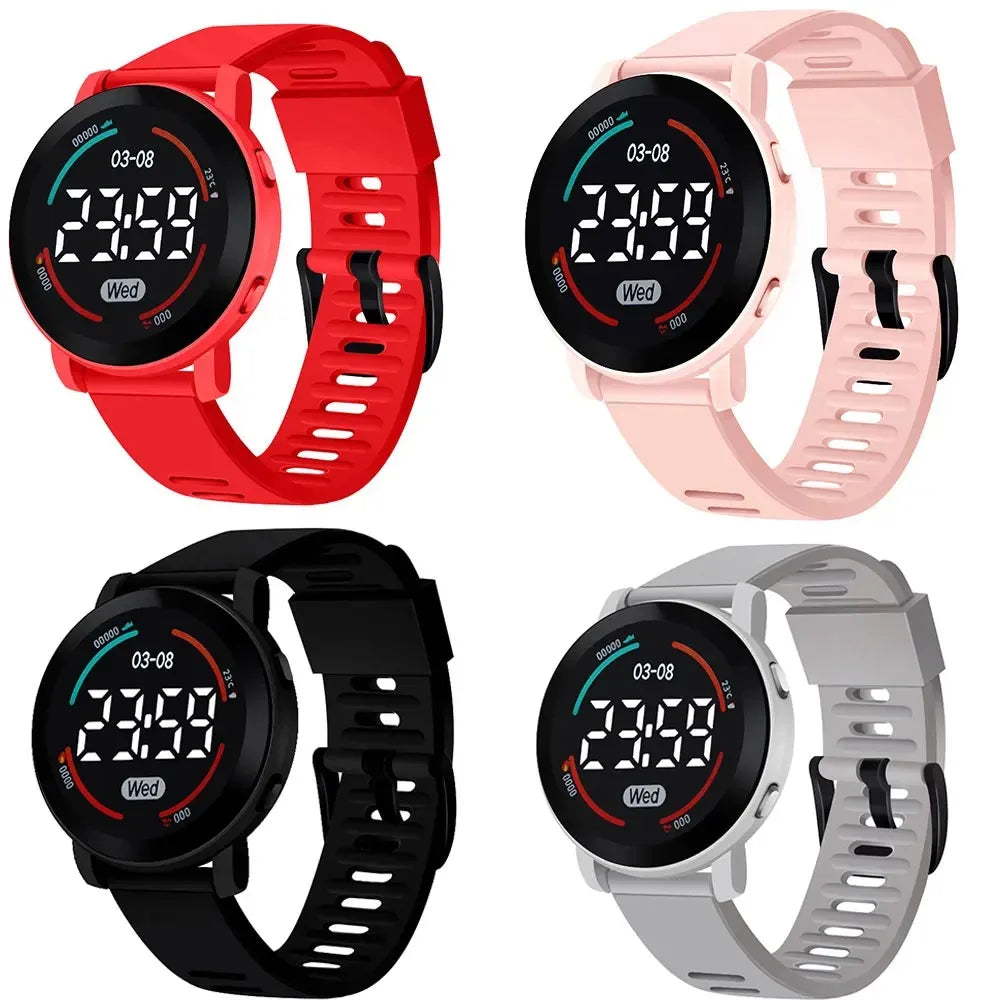 Children's Watches Fashion Digital Watches for Kids Waterproof Sport LED Electronic Wristwatch Simple Boys Girls Student Clock - Qoraheyhub