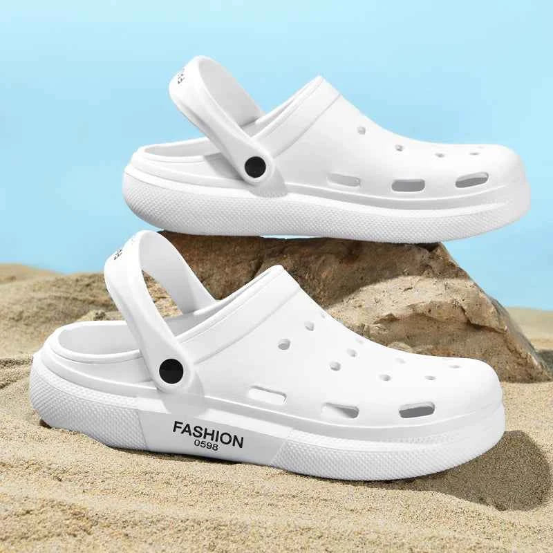 Cave shoes men's shoes outdoor sports sandals two-wear half slippers fashionable casual soft-soled beach shoes sandals