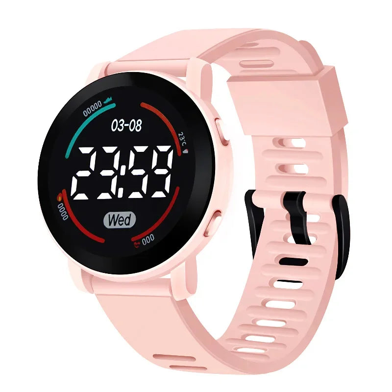 Children's Watches Fashion Digital Watches for Kids Waterproof Sport LED Electronic Wristwatch Simple Boys Girls Student Clock - Qoraheyhub