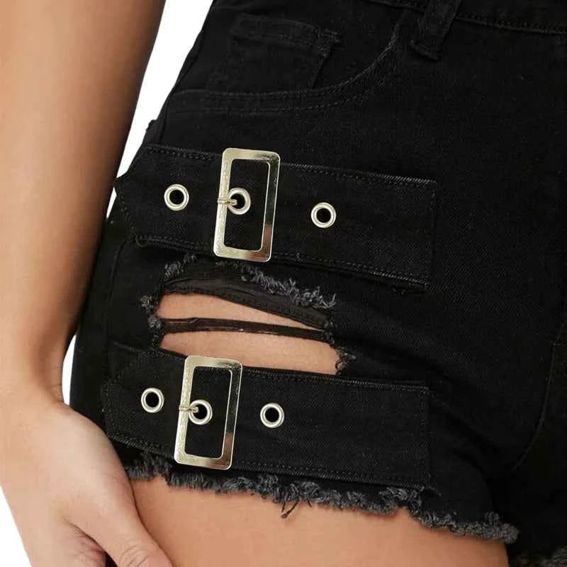 9047# new sexy low waist hole summer open hip hot pants super shorts Beachwear casual pants women jeans shorts