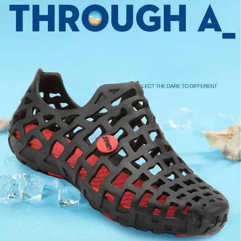 Summer Men Water Shoes Breathable Beach Sandals Upstream Water Shoes Women's Quick-drying Hollow Slippers Aqua Shoes