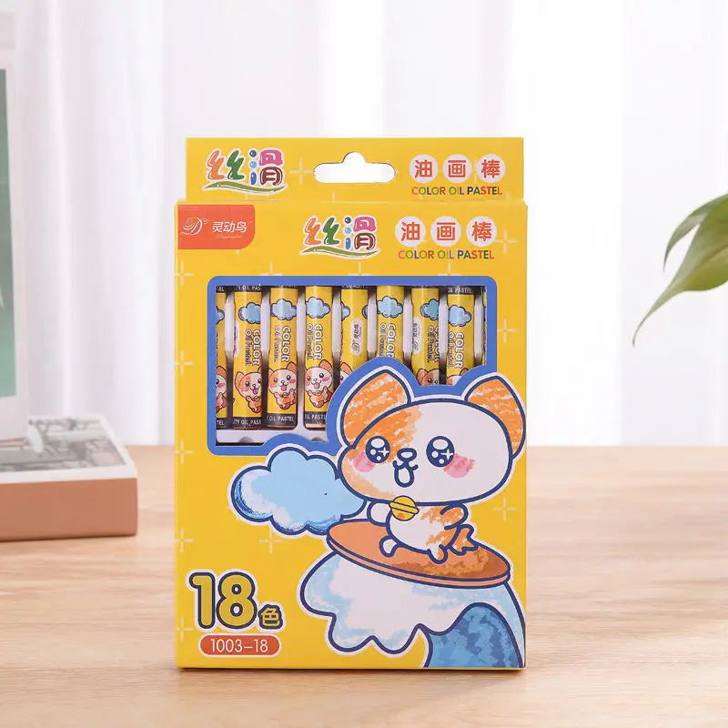 12/24/36 Colors Crayons Non Toxic Washable Oil Pastel for Kids,Art Supplies Drawing Coloring Crayon Set,Gift for Boys Girls - Qoraheyhub