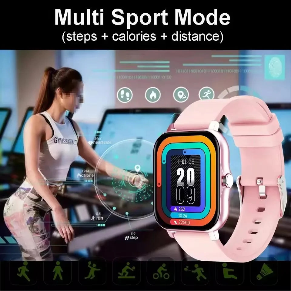 2025 Smart Watch 2.01‘’ Full Touch Amoled BT Call Sport Waterproof Watches Heart Rate Blood Pressure SmartWatch for Men Women - Qoraheyhub