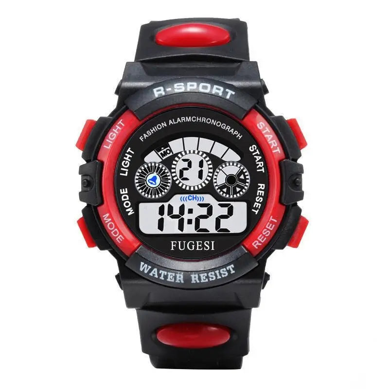 Children Watch Sport Kids Watches Silicone Strap Waterproof LED Digital Watch For Kid Children Student Girl Boy Wristwatch Clock - Qoraheyhub