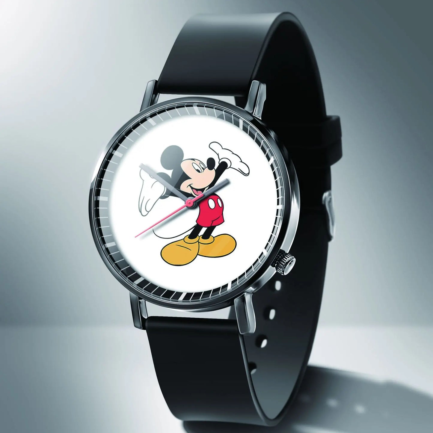 Disney Mickey Minnie Mouse Girl Boy Children's Kids Watch Women Cute Male Female Couple Wrist Watches Birthday Gifts - Qoraheyhub