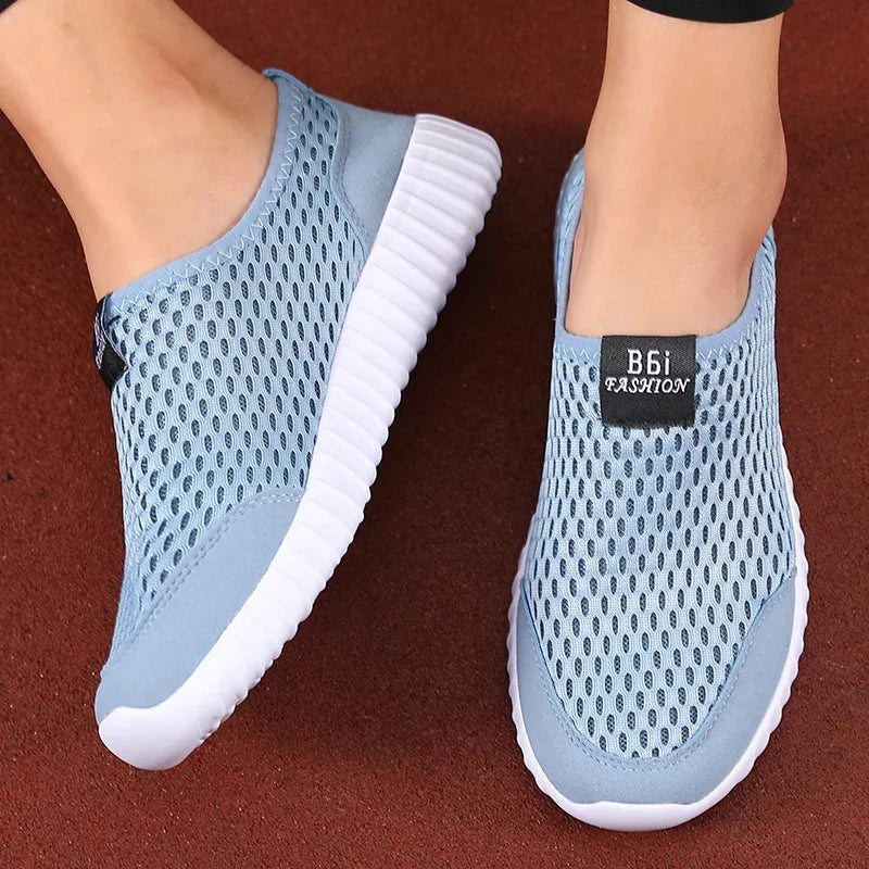 Summer Women's Sneakers Breathable Mesh Men Casual Shoes Fashion Minimalist Design Lightweight Comfortable Outdoor Walking Shoes