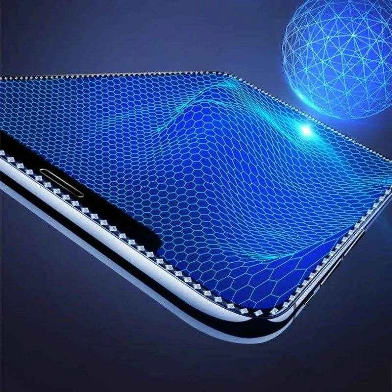 Luxury Diamond Edged Tempered Glass For iPhone 15 14 13 Pro Max Full Cover Screen Privacy Glass For iPhone 13 12 11 X XR XS MAX