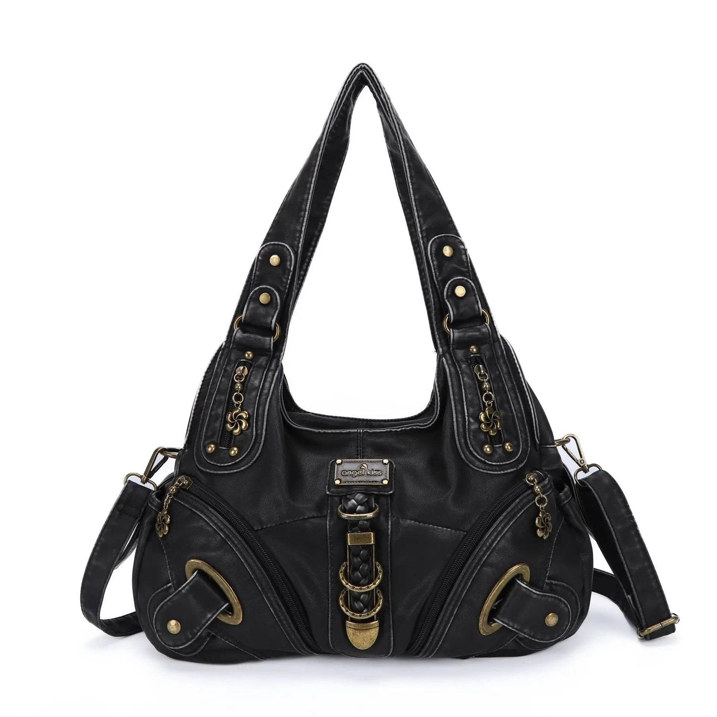 Angelkiss Women Handbags Leopard Bag Top-handle Handbag Fashion Satchel Dumpling Pack Shoulder Bag Tote Bag Hobos Large Purse - Jewelrieshub - - jewelrieshub.com - Jewelrieshub -