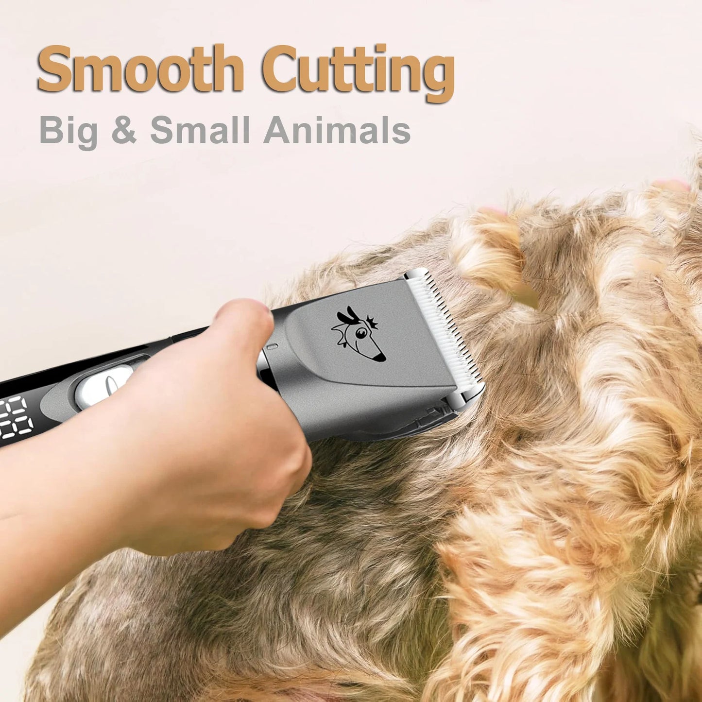 Professional Dog Hair Clipper Pet Trimmer Cat Shaver Animal Foot Hair Cutting Machine Grooming Kit for Sheeps Rabbits - Qoraheyhub
