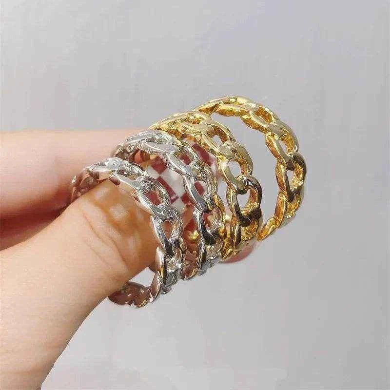 Jewelrieshub Silver Chain Link Hoop Earrings