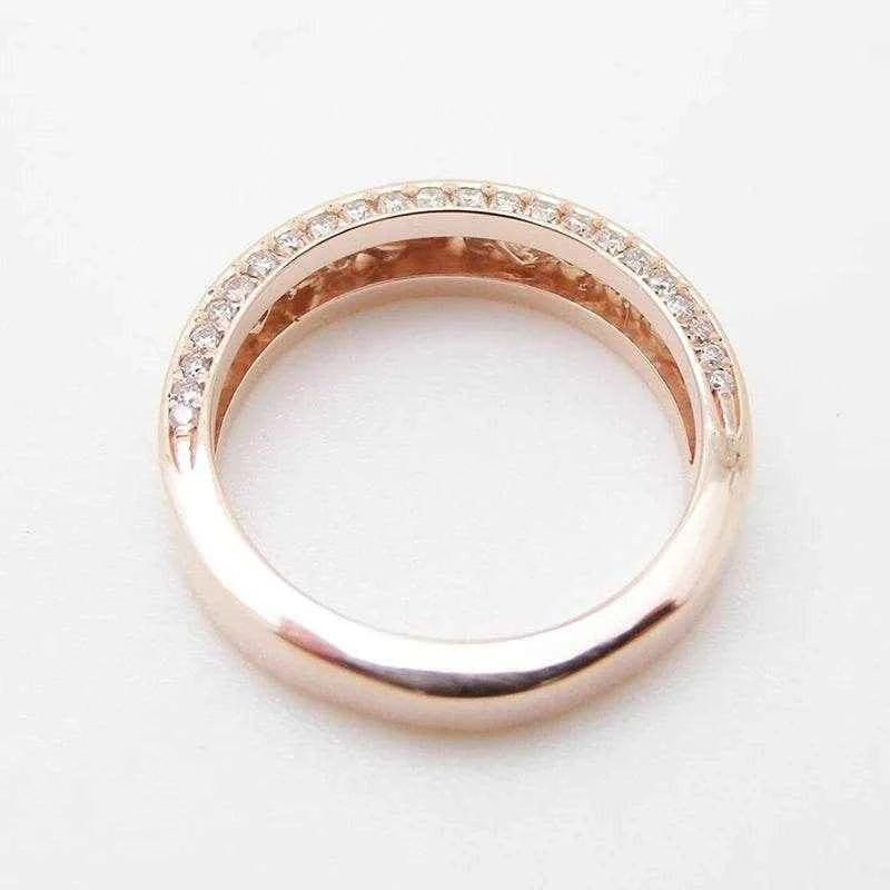 Jewelrieshub Chic Rose Gold Party Accessories Ring