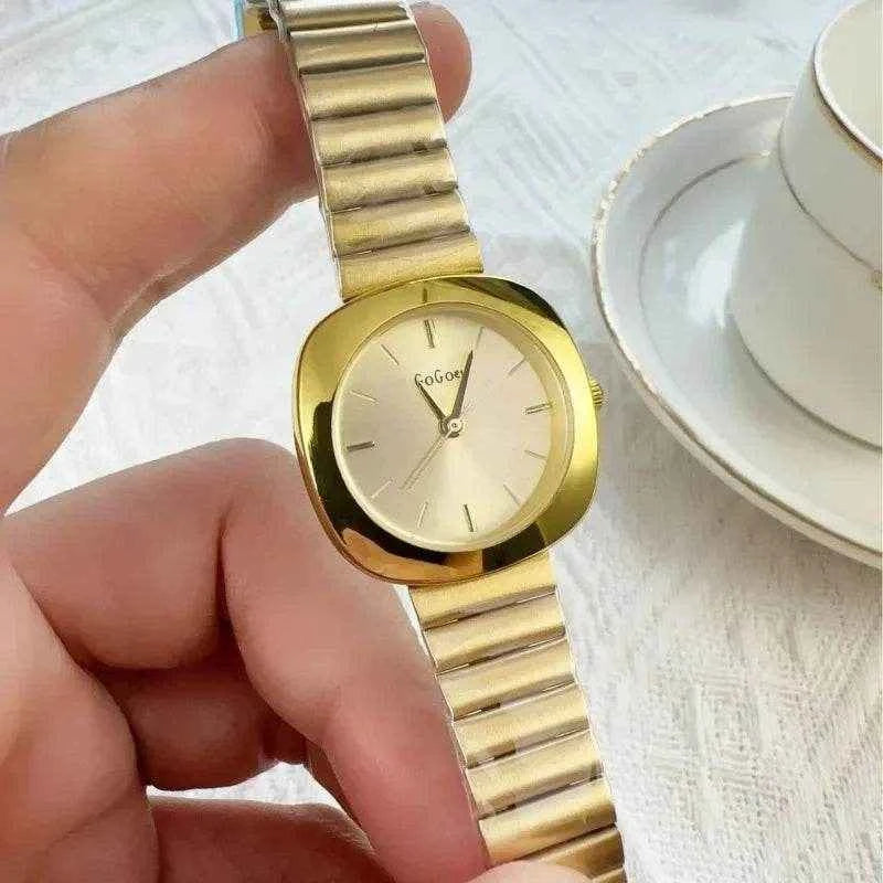 Qoraheyhub Women's Gold Quartz Watch Stylish Design
