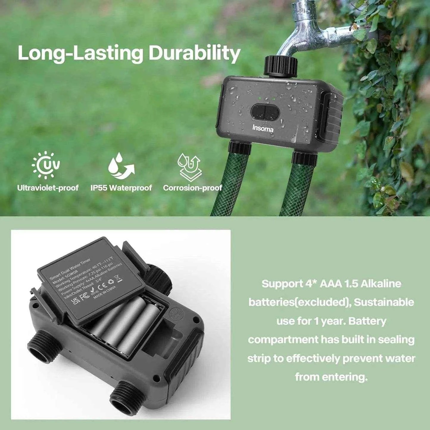 Insoma Smart Irrigation System with Alexa Support
