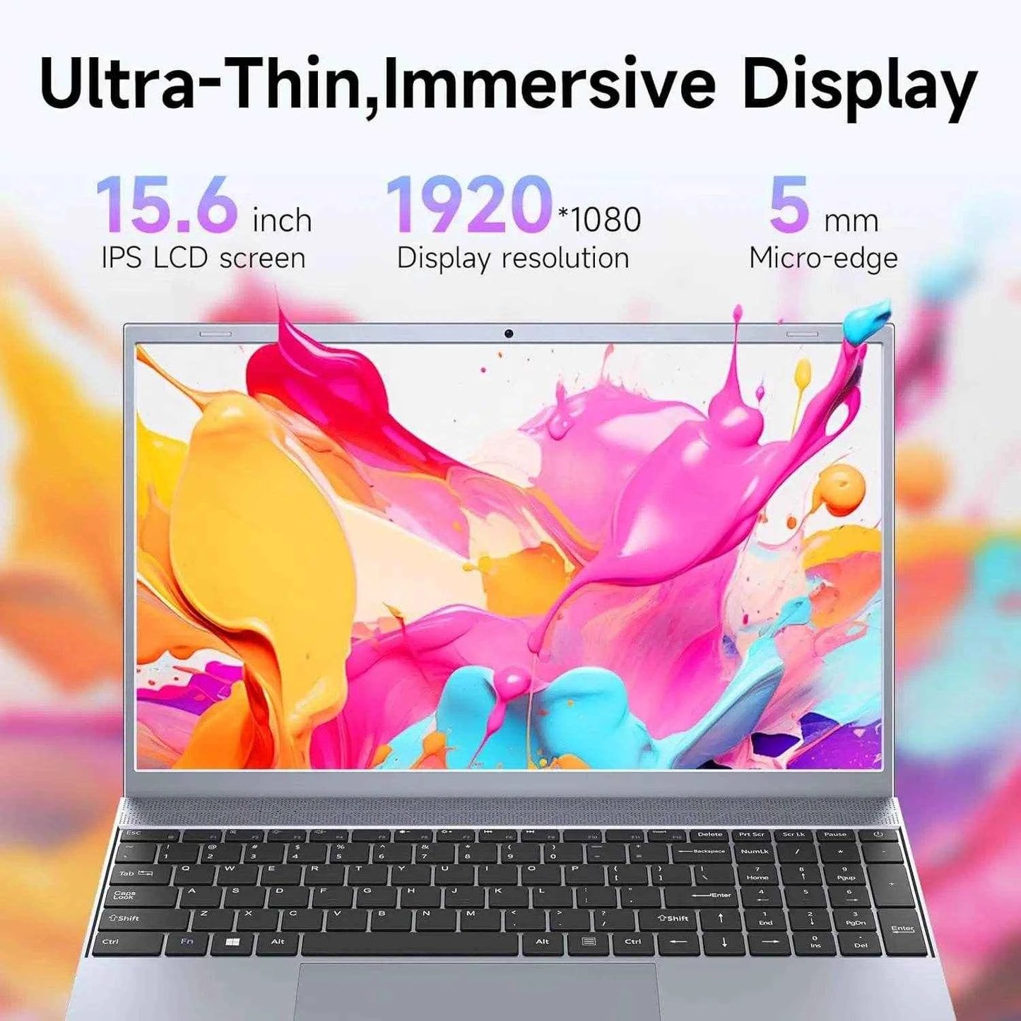 15.6 Inch Laptop J3710 8GB RAM 256GB SSD Windows 11 For Students And Business