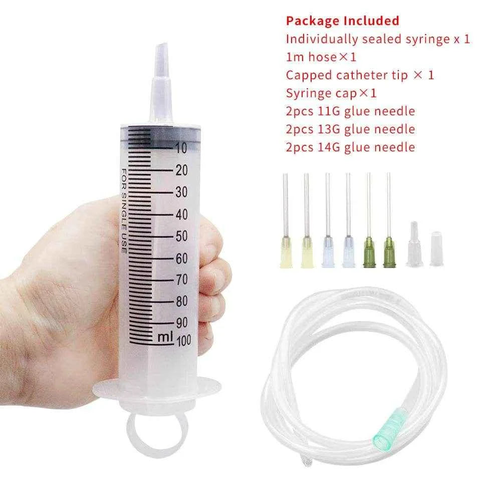 Qoraheyhub Large Plastic Syringe with Tube 550ml