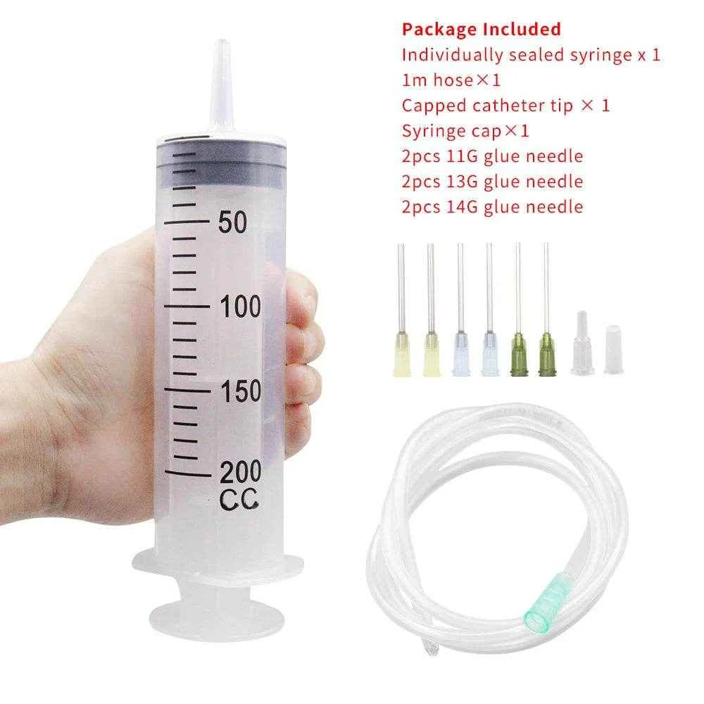 Qoraheyhub Large Plastic Syringe with Tube 550ml