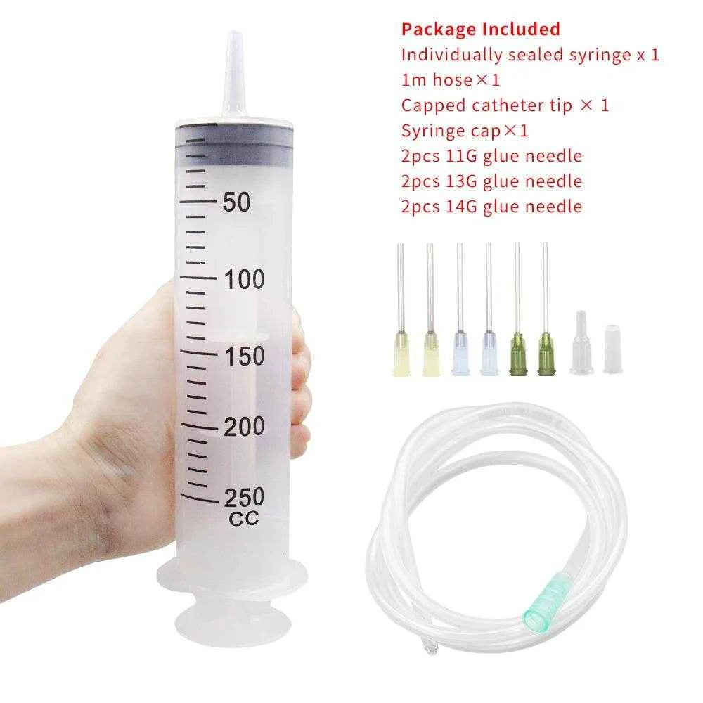Qoraheyhub Large Plastic Syringe with Tube 550ml