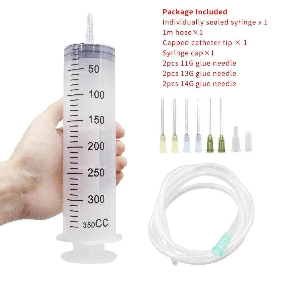 Qoraheyhub Large Plastic Syringe with Tube 550ml
