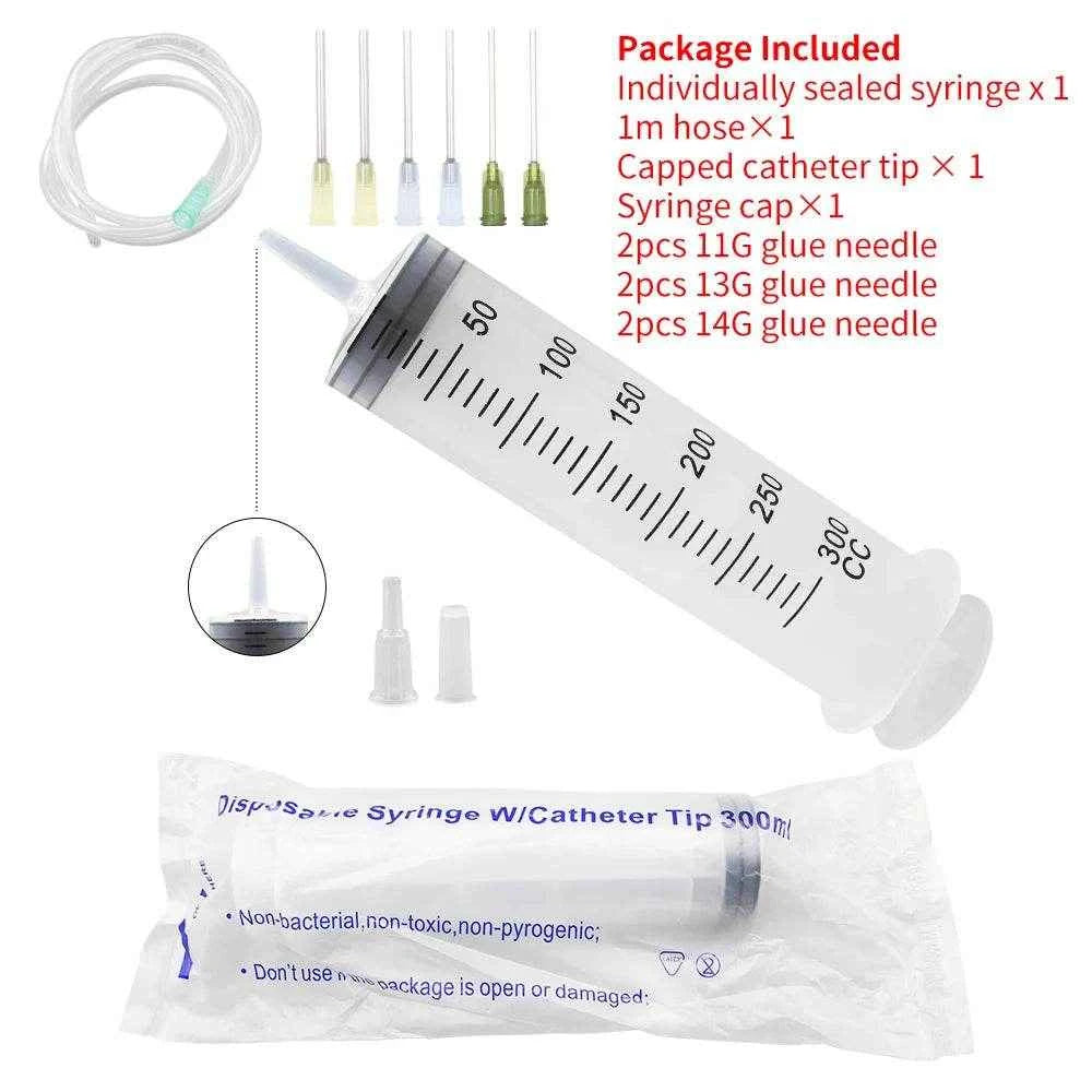 Qoraheyhub Large Plastic Syringe with Tube 550ml