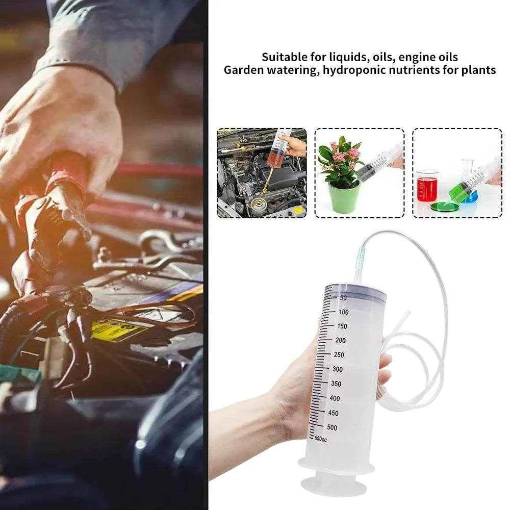 Qoraheyhub Large Plastic Syringe with Tube 550ml