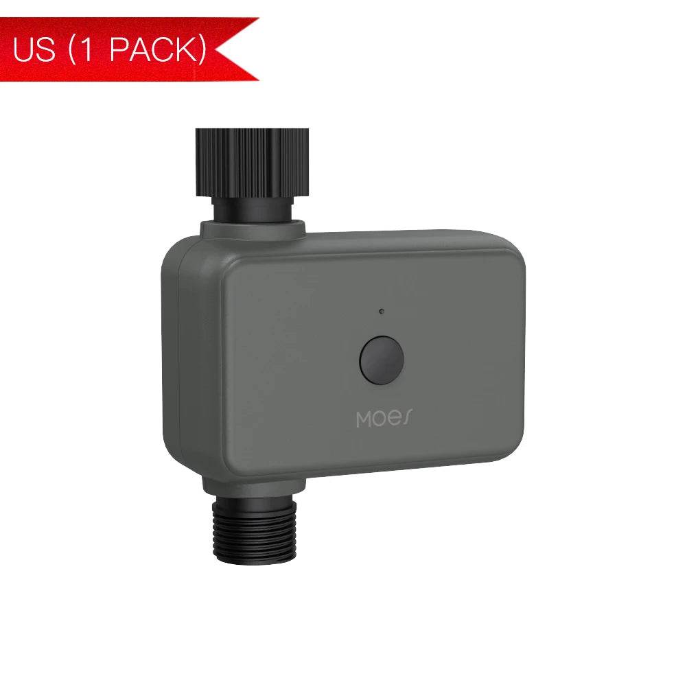 Jewelrieshub gray automatic watering system for gardens with black screw connectors and single control button