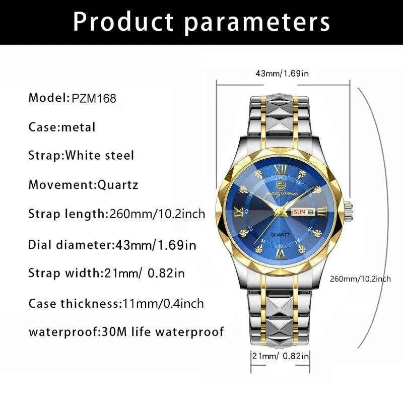 Qoraheyhub Leather Band Sports Wristwatch for Men