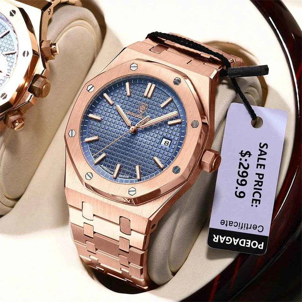 Qoraheyhub Waterproof Sport Quartz Watches for Men - Stylish & Durable
