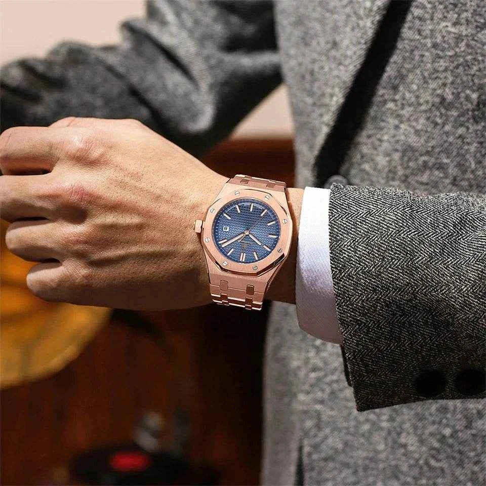 Qoraheyhub Waterproof Sport Quartz Watches for Men - Stylish & Durable